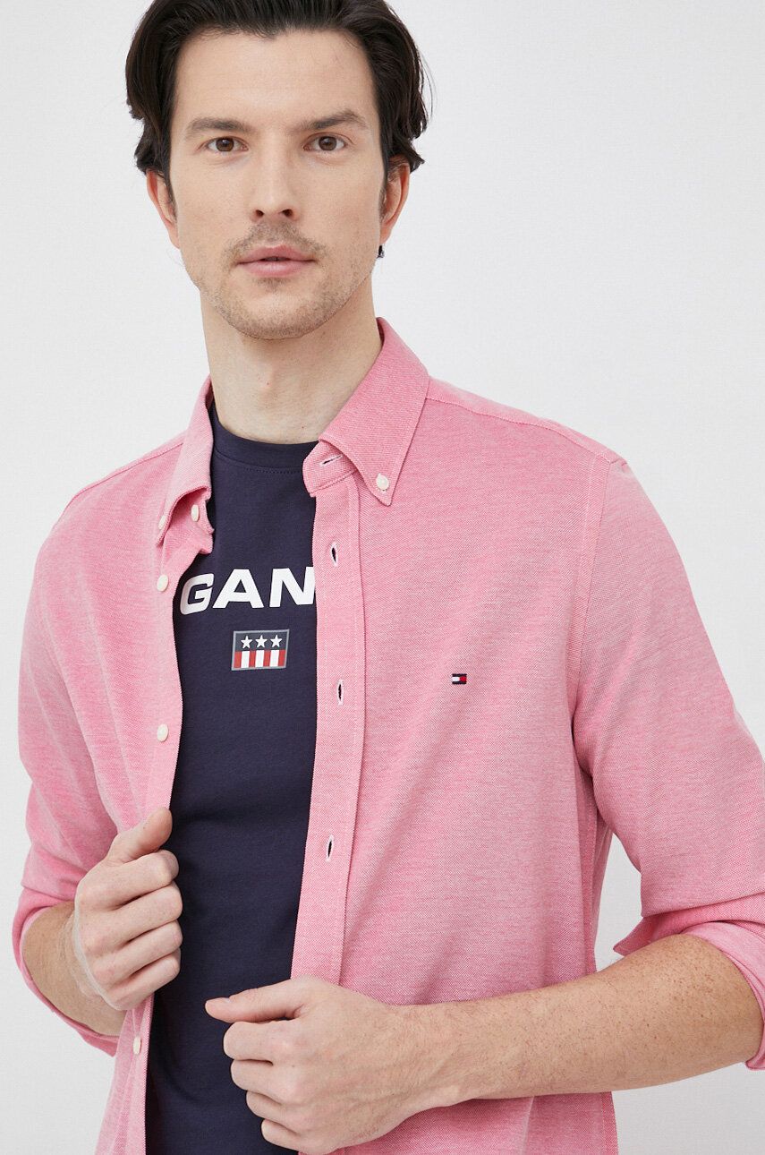 Košeľa Tommy Hilfiger slim Ružová | MW0MW30675.PPYX, 0