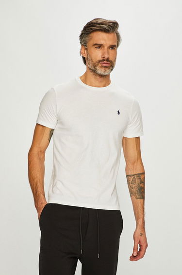 Tričko Polo by Ralph Lauren Custom Fit Tee Biela | 710680785003, 0