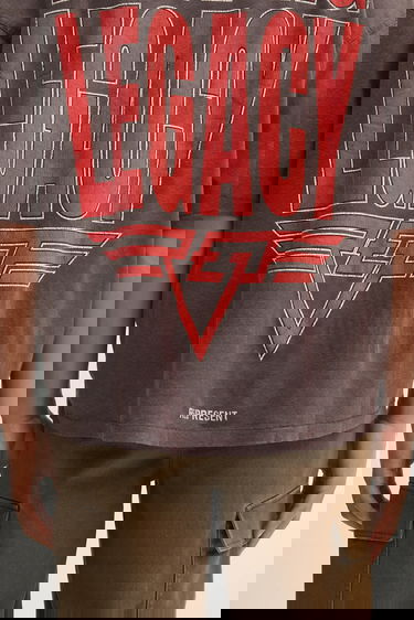 Tričko Represent Clo Reversible Living Legacy Tour Printed Oversized T-Shirt Šedá | MLM100176, 11