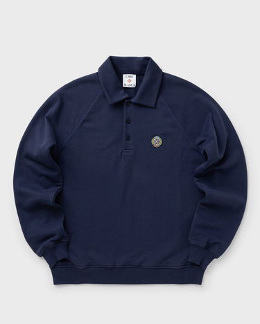 Mikina Casablanca Casa Blanca Collar Sweatshirt Navy | M-AW25-JTP-409-01, 0