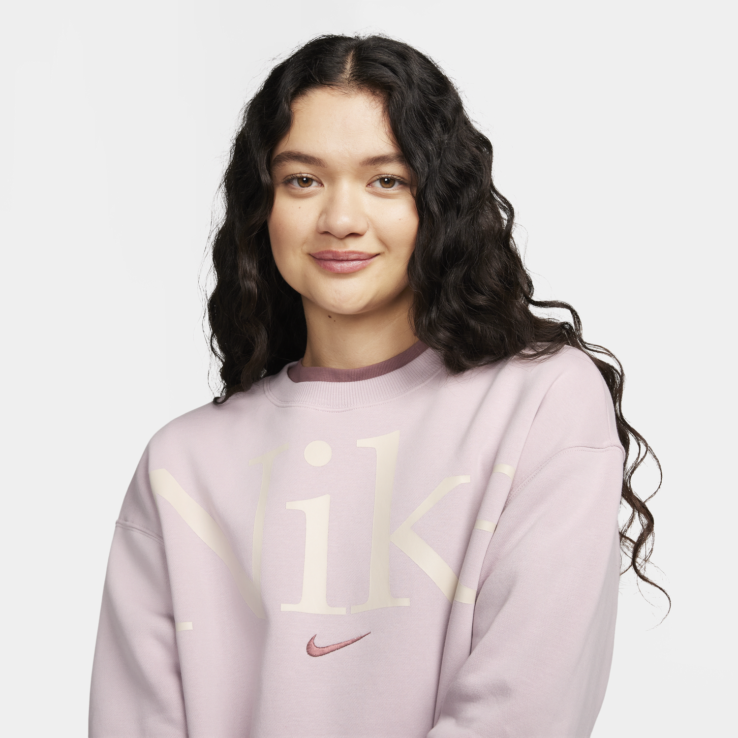 Mikina Nike Sportswear Phoenix Fleece Sweatshirt Ružová | FN3654-019, 1