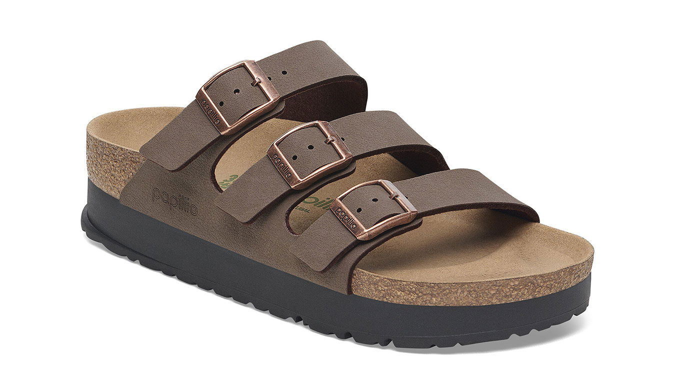 Tenisky a topánky Birkenstock Florida III PAP Flex Platform Birko-Flor Birkibuc Narrow Fit Sandals Hnedá | 1029741, 0