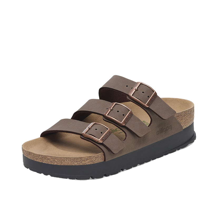 Tenisky a topánky Birkenstock Florida III PAP Flex Platform Birko-Flor Birkibuc Narrow Fit Sandals Hnedá | 1029741