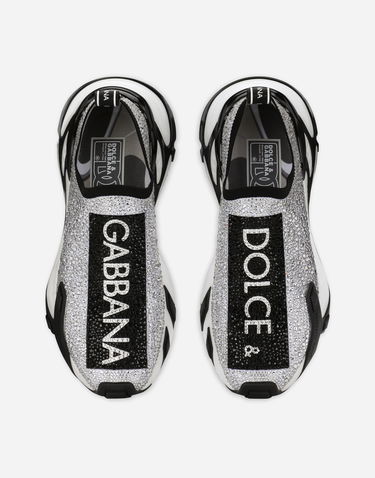 Tenisky a topánky Dolce & Gabbana Fast Sneakers With Fusible Rhinestones Šedá | CK2172AJ67389697, 3