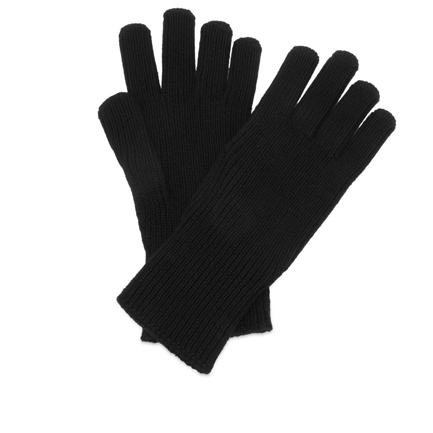 Rukavice Moncler Moncler Logo Knit Gloves, Size Large Čierna | 3A000-08-A9342-999, 0
