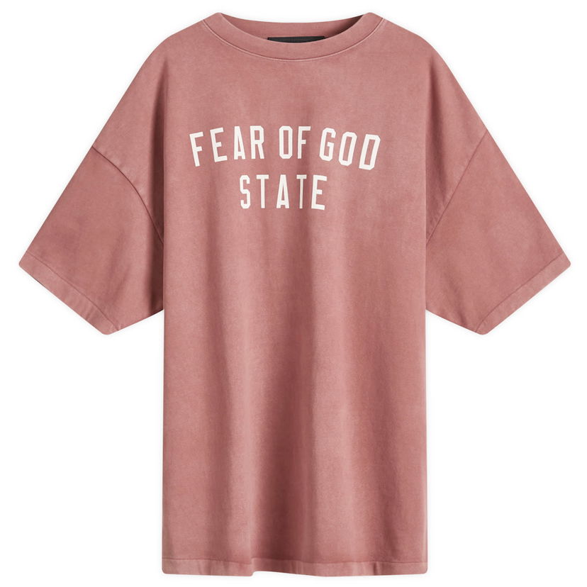 Tričko Fear of God Heavy Crewneck T-Shirt Ružová | 125BT242006F
