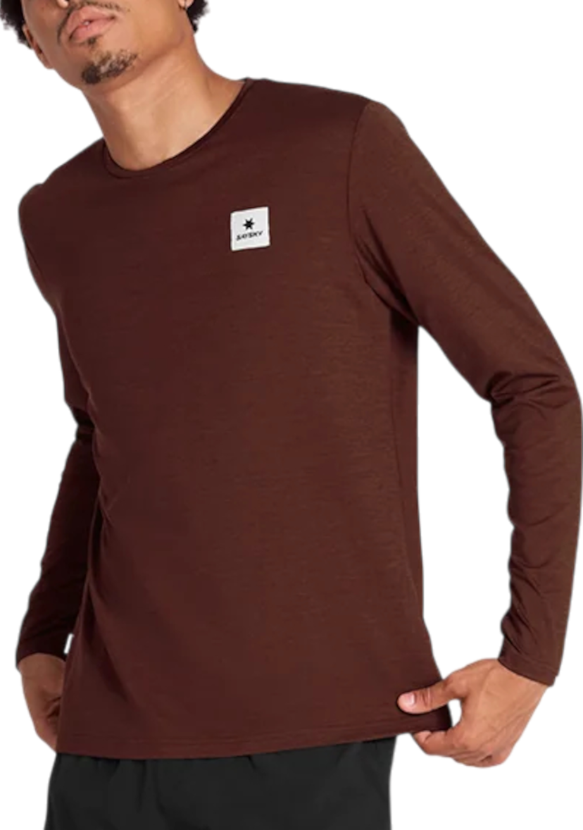 Tričko Saysky Saysky Statement Pace Long Sleeve T-Shirt Hnedá | omrls20c5008-omrls20c5008