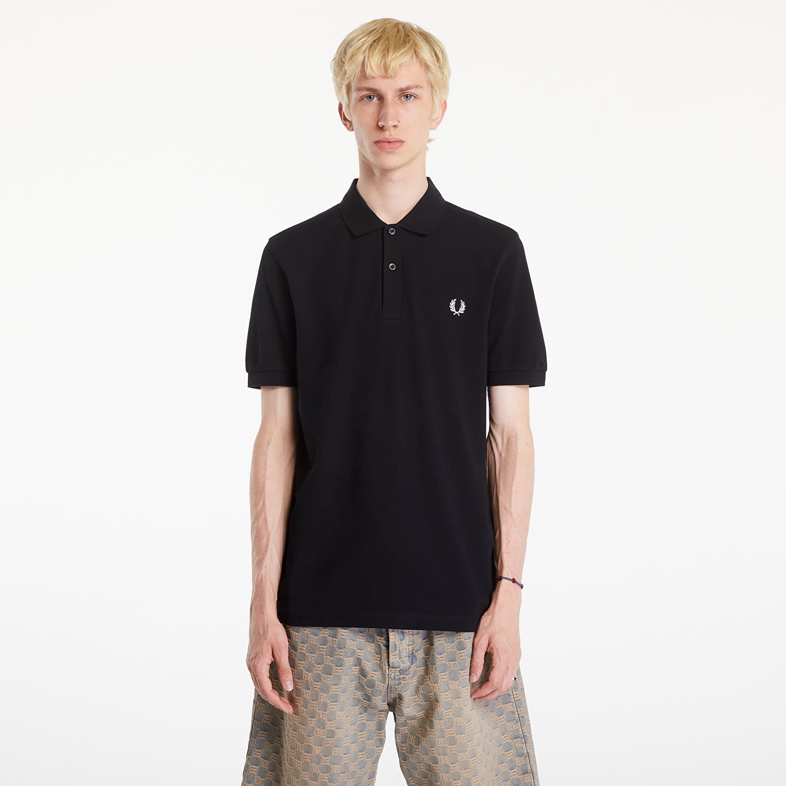 Plain Polo T-Shirt Black