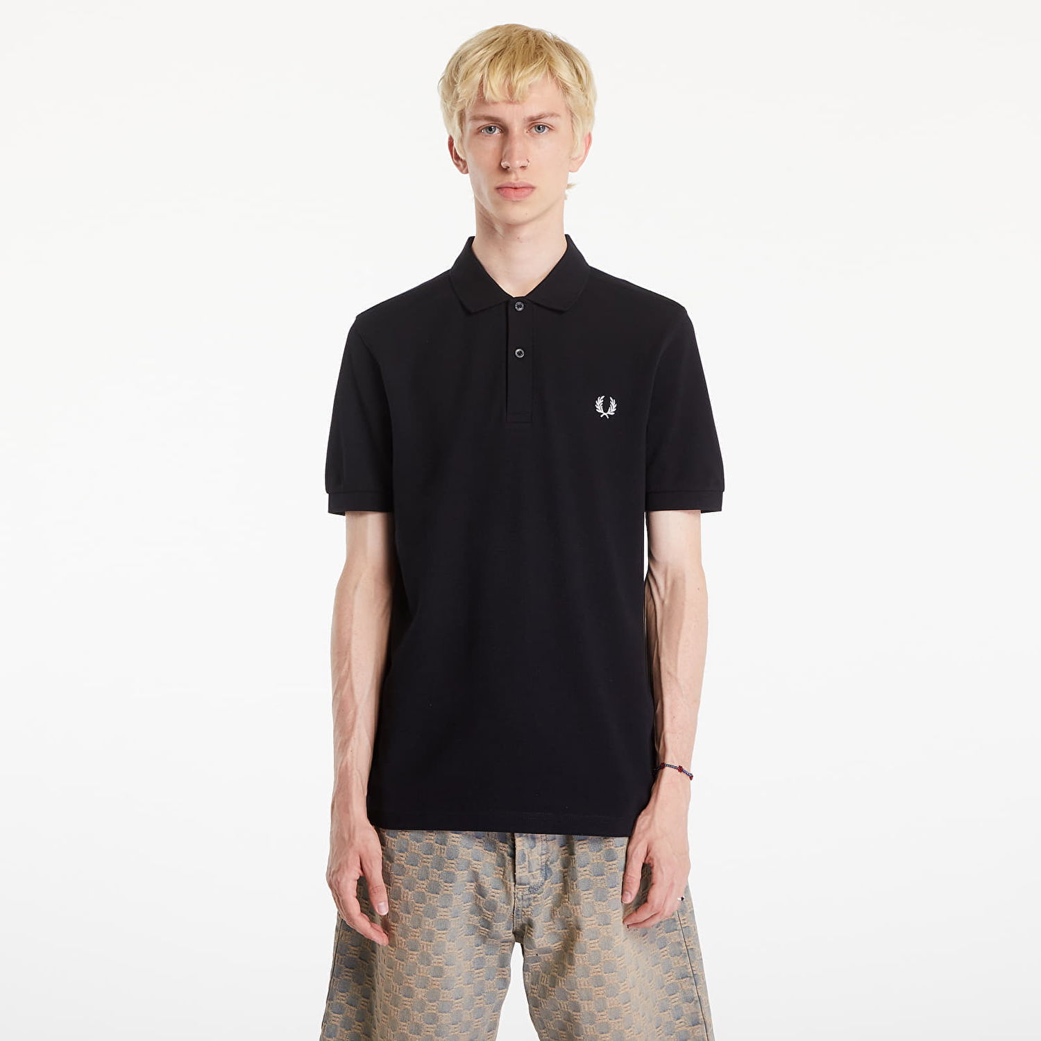 Polo tričko Fred Perry Plain Polo T-Shirt Black Čierna | M6000 350, 0