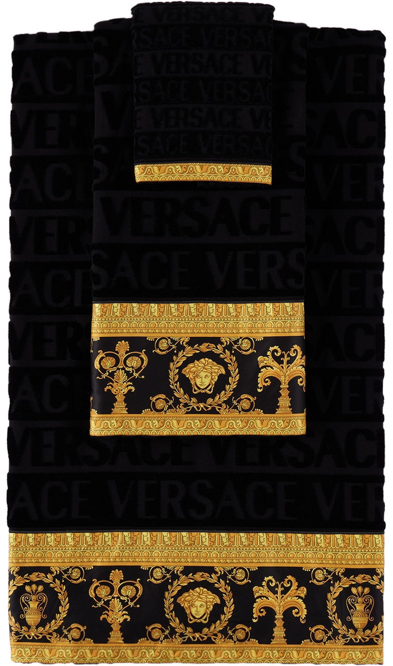 Flexstyle Versace I Heart Baroque Towel Set Čierna | ZSET5TO01ZCOSP052