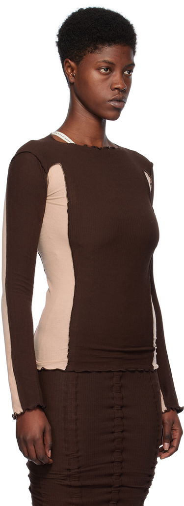 Tričko Baserange Exclusive Omato Long Sleeve T-Shirt Hnedá | TTML-RB-EXSP24, 1