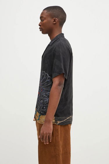 Košeľa Maharishi Cyber Skeleton Vacation Shirt With Čierna | 1408-BLK, 1
