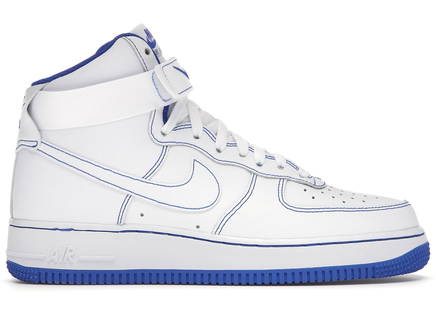 Tenisky a topánky Nike Air Force 1 High White Royal Blue Contrast Stitch Biela | CV1753-101, 0
