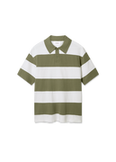 Short-Sleeve Striped Polo T-Shirt