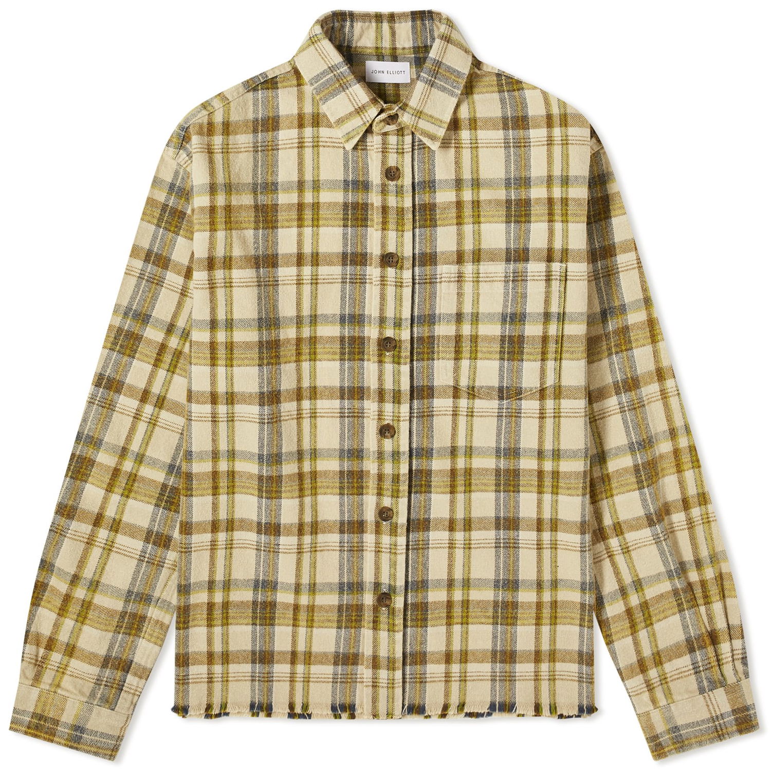 Košeľa John Elliott Hemi Plaid Shirt Zelené | E047I84573A, 0