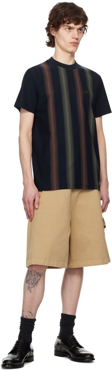 Tričko Fred Perry Fred Perry Striped T-Shirt Navy | M8653, 3