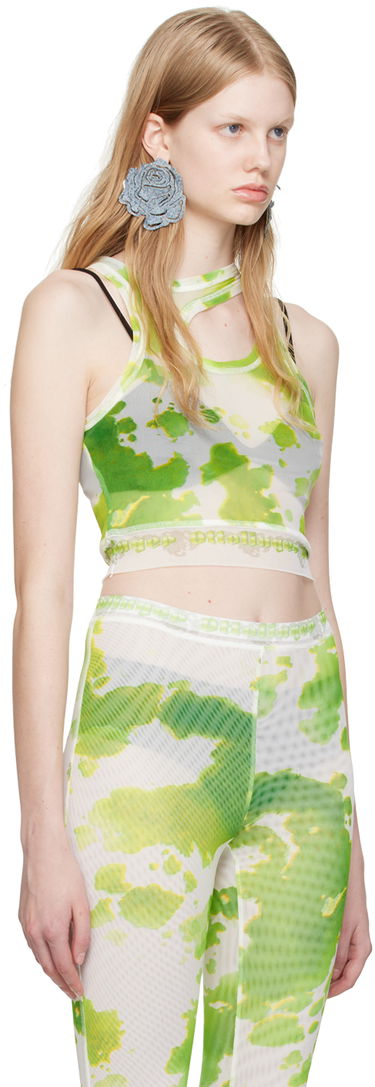 Tielko Ottolinger Ottolinger Exclusive Tie-Dye Tank Top Zelené | 100617, 1