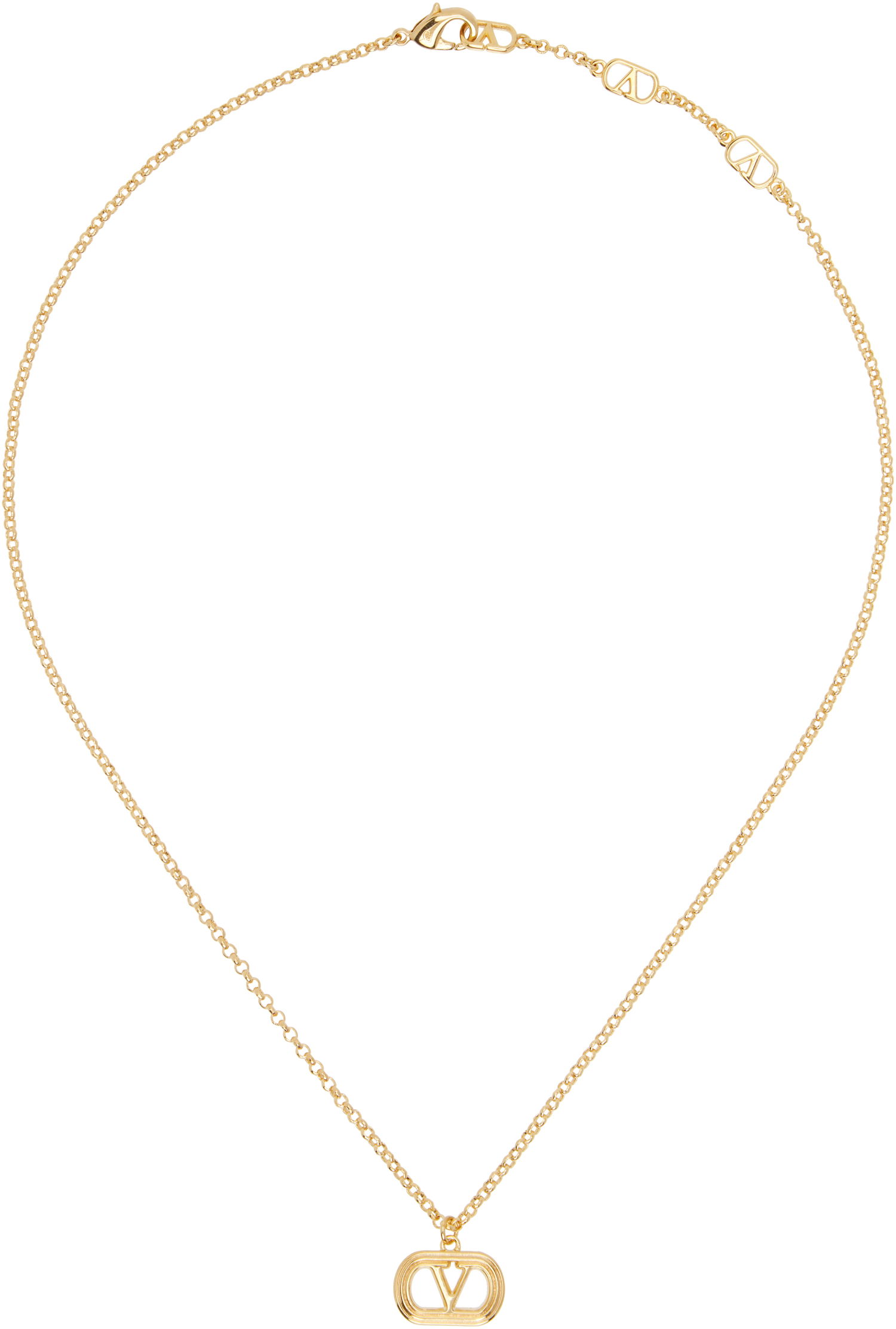 Náhrdelník Valentino Valentino Garavani Ovalette Metal Necklace Metalická | 6Y2J0S90MET, 0