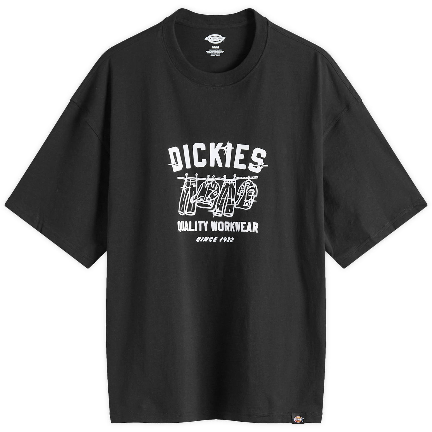 Tričko Dickies Laundry Boxy T-Shirt, Size Large Čierna | DK0A4Z97BLK1-465, 1