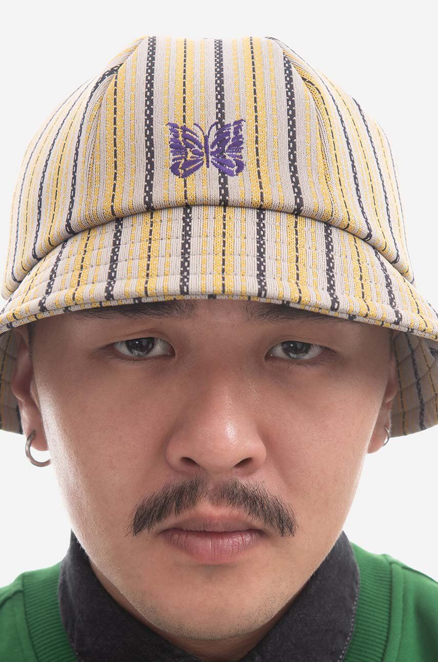 Klobúk Needles Striped Bucket Hat Béžová | MR070.STRIPE, 0