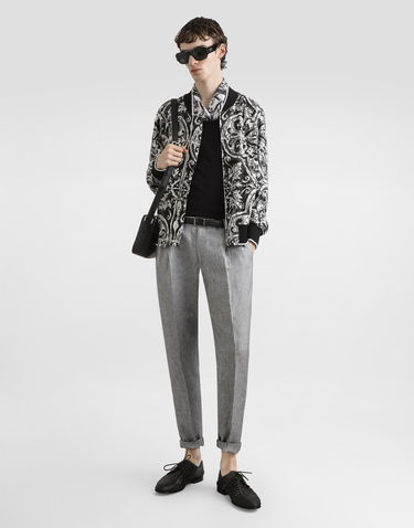 Bomber bunda Dolce & Gabbana Dolce & Gabbana Majolica-Print Cordonetto Lace Bomber Jacket Rôznofarebný | G9BOSTISMKFHY5DQ, 1