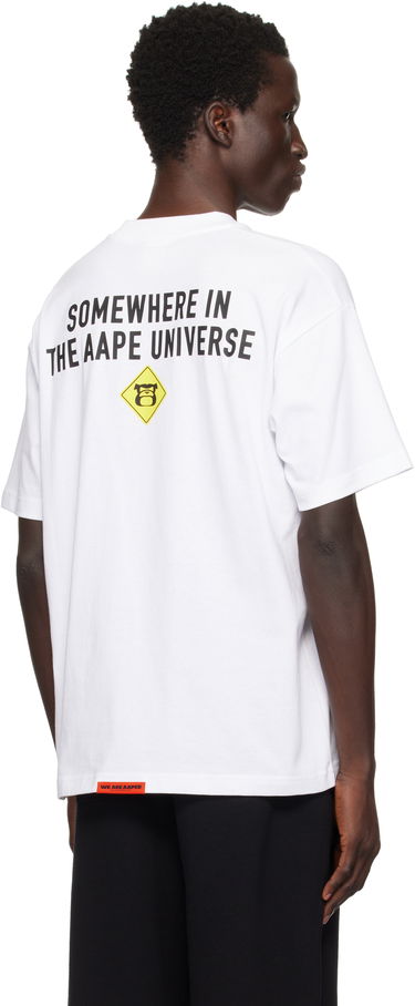 Tričko AAPE by A Bathing Ape AAPE by A Bathing Ape 'AAPER Universe' Graphic T-Shirt Biela | AAPTEM1573XXNWHX, 2