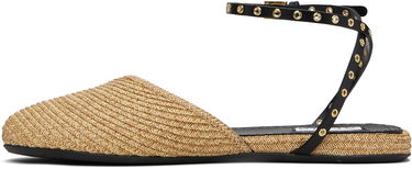 Doplnky Alaïa ALAÏA Paper Straw Ballerina Flats Béžová | AA3S127TK036, 2
