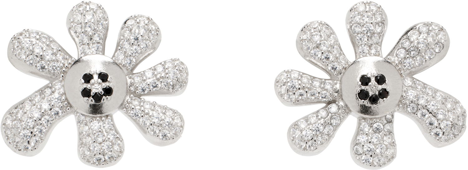 Náušnice Collina Strada Collina Strada Happy Blossom Pave Earrings Metalická | XX1074, 0