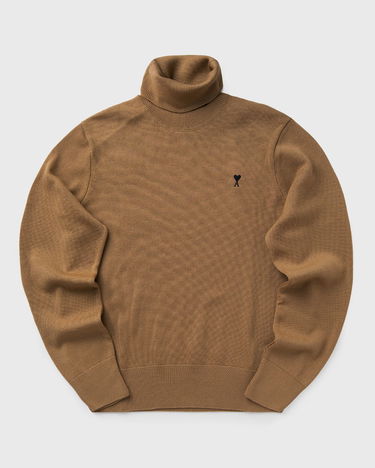 Sveter AMI AMI De Coeur Turtleneck Sweater Hnedá | HKS827.001-288, 0