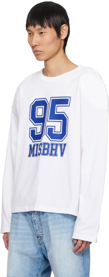Sveter MISBHV MISBHV 95 Longsleeve T-Shirt Biela | 250M158, 3