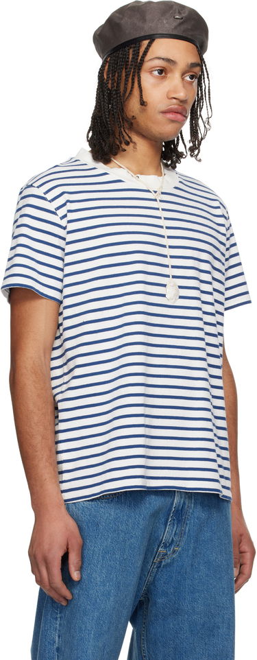 Tričko OUR LEGACY OUR LEGACY Bliss Striped T-Shirt Biela | M2256BG, 1