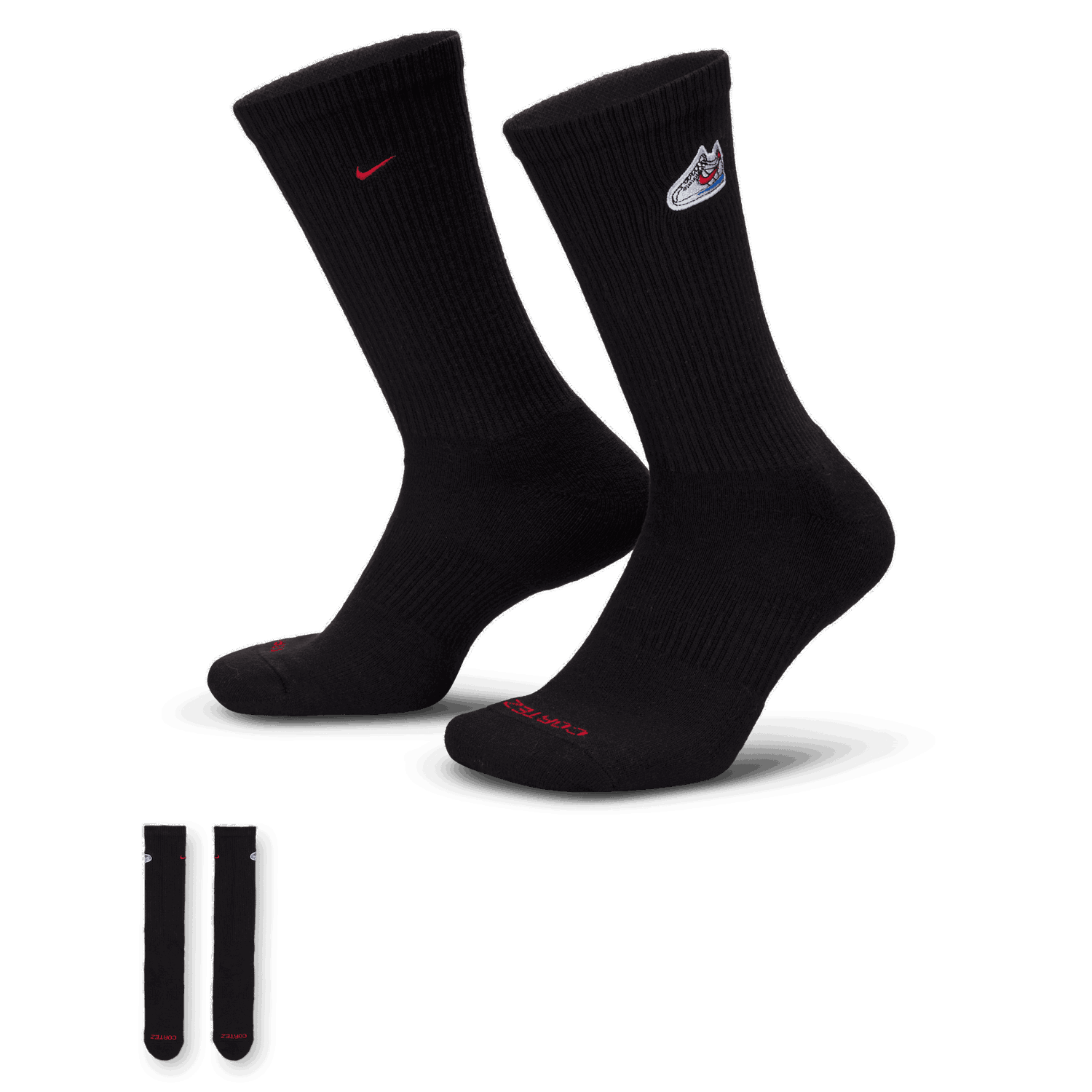 Ponožky Nike Everyday Cushioned Crew Socks Čierna | IB3373-010, 0