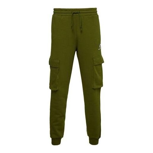 Cargo nohavice Converse Star Chevron Embroidered Cargo Pants Zelené | 10017878-A02