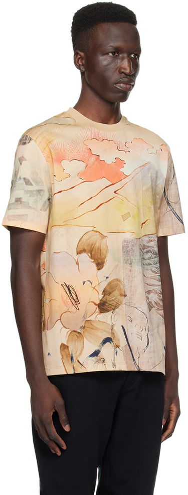 Tričko Paul Smith Paul Smith Printed T-Shirt Béžová | M1R-919T-MP4275-60, 1