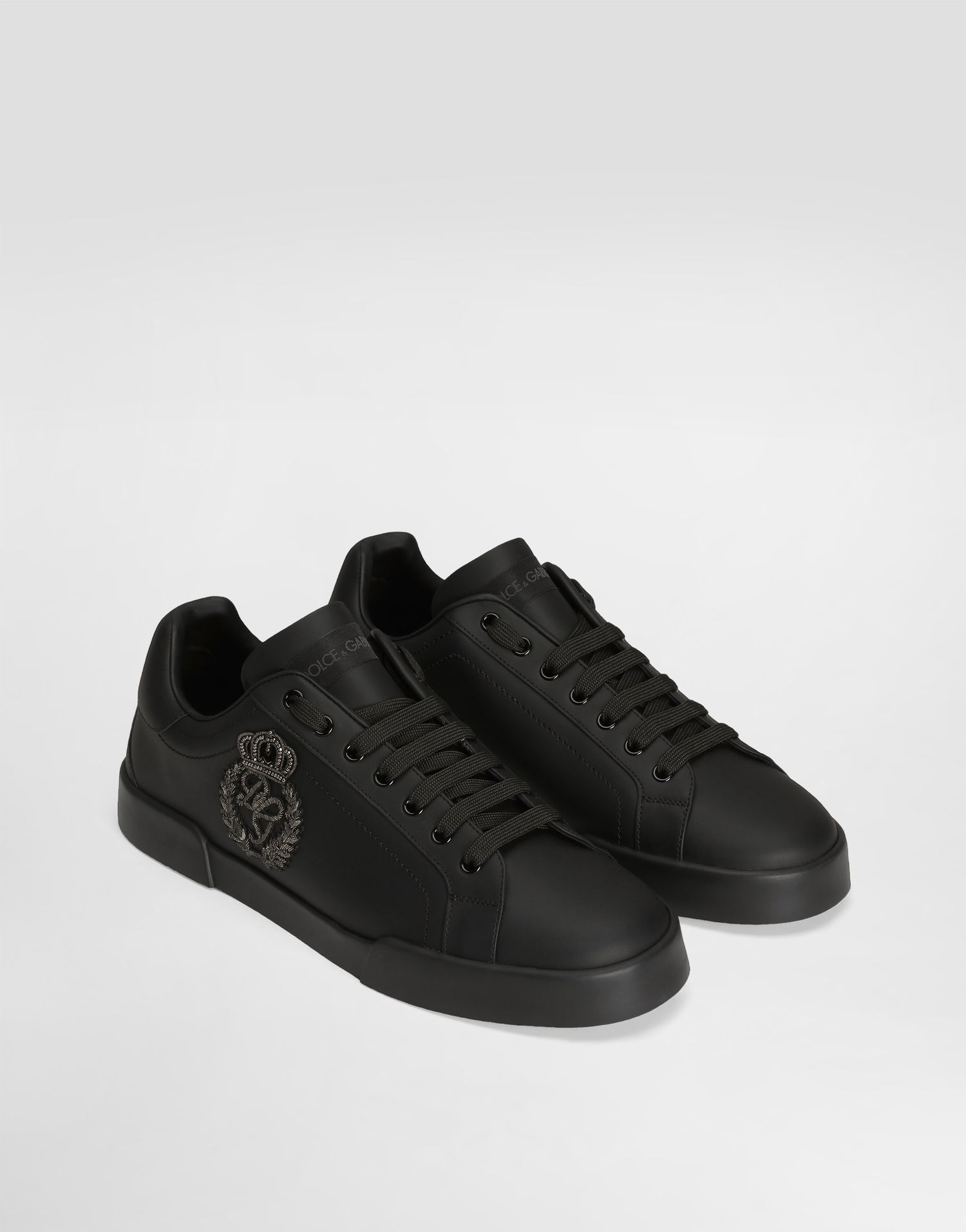 Tenisky a topánky Dolce & Gabbana Portofino Light Strobel Calfskin Čierna | CS2330A014180999, 1