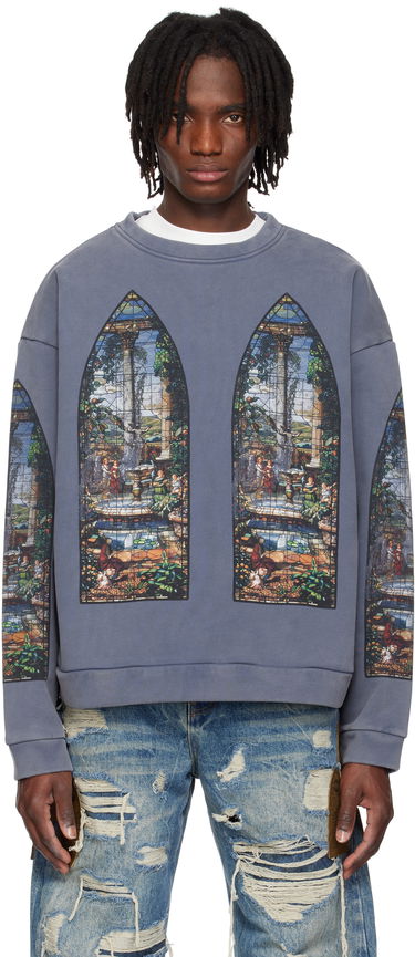 Mikina Who Decides War Who Decides War Apparent Crewneck Sweatshirt Modrá | 1110030010SS25, 0