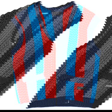 Sveter Pleasures Hombre Cardigan Vest Červená | P23F028-MLT, 0