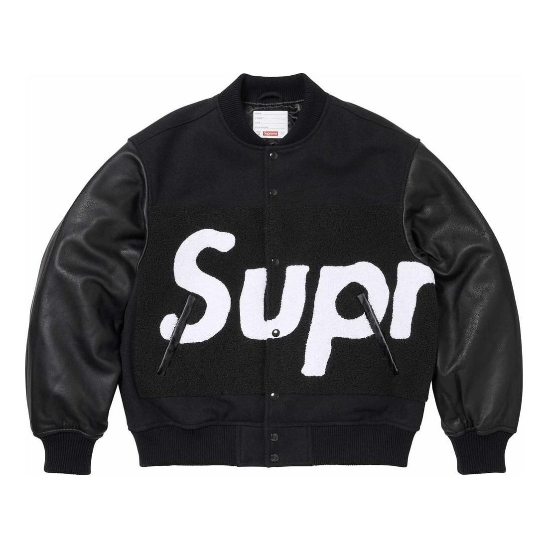 Bomber bunda Supreme Big Logo Chenille Varsity Jacket Čierna | SUP-SS24-005, 0
