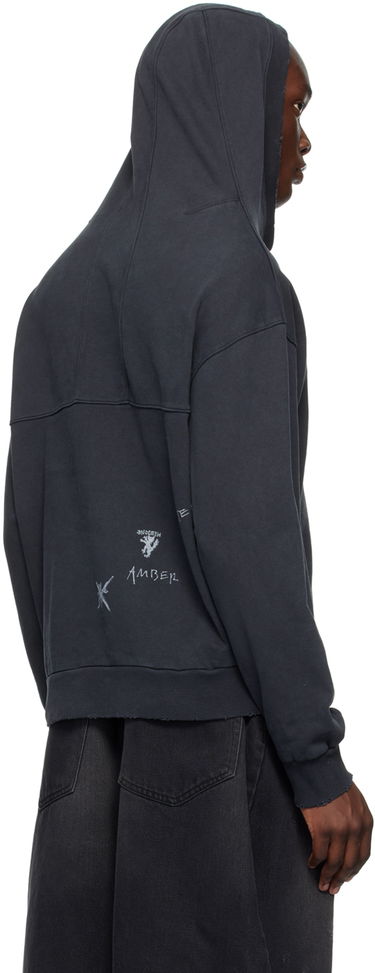 Mikina We11done We11done Wide Neck Hoodie Čierna | WD-TH2-24-801-U-BK, 2