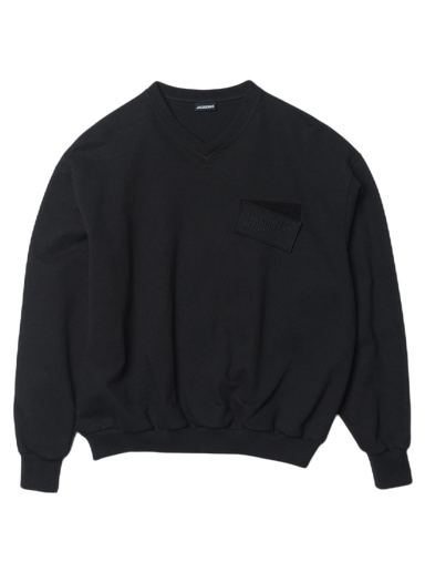 Mikina Jacquemus Le Santon Wavey Logo Regular Fit Čierna | 226JS045-2177-990