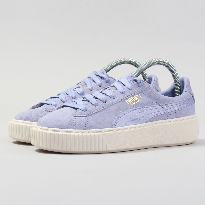 Tenisky a topánky Puma Suede Platform Mono Satin sweet lavender - whisper - gold Fialová | 365828 01