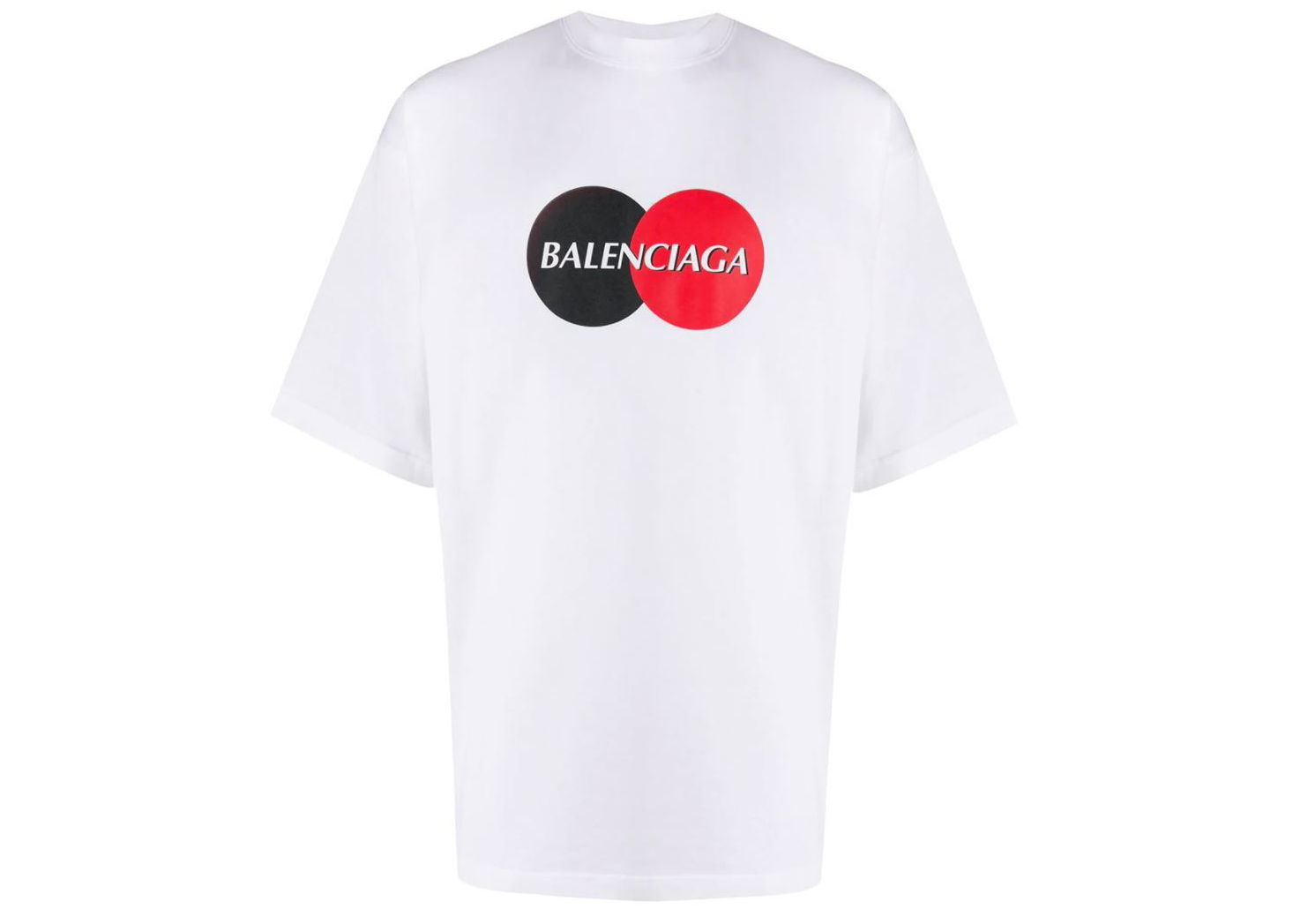 Tričko Balenciaga Credit Card Logo Oversized Fit T-shirt Biela | 620969TIV79, 0