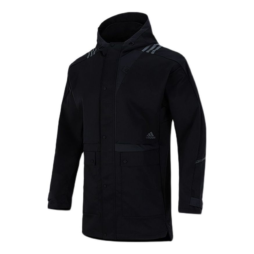Pláštenka adidas Originals Cargo Pocket Sports Hooded Jacket Čierna | H40227, 0