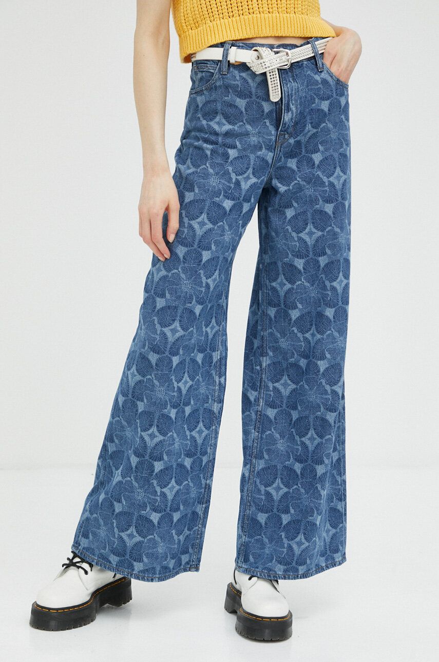 Džínsy Lee Drew High Waist Jeans Modrá | L32AHOB61, 0