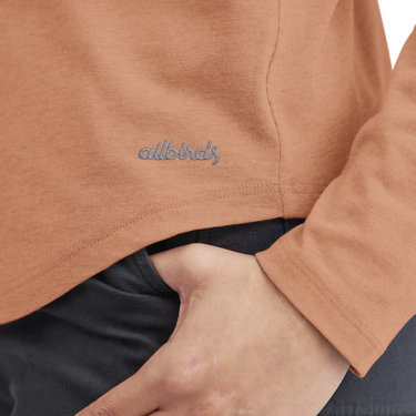 Tričko Allbirds Merino Long Sleeve Tee, Size XS Oranžová | A12106W, 3
