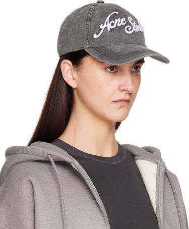 Šiltovka Acne Studios Logo Cap Šedá | C40398-, 3