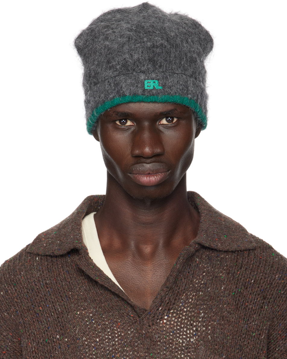 Kulicha ERL Overwashed Beanie Šedá | ERL09K035, 0