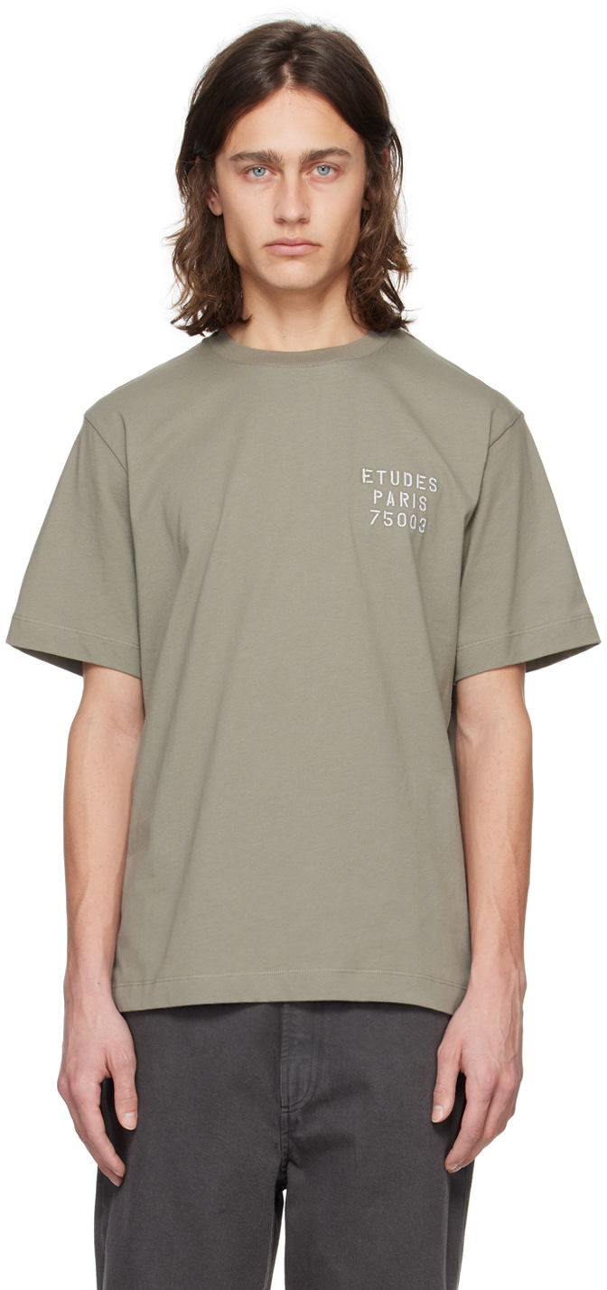 Tričko Études Wonder Small Stencil T-Shirt Zelené | E24MM103A01083, 0