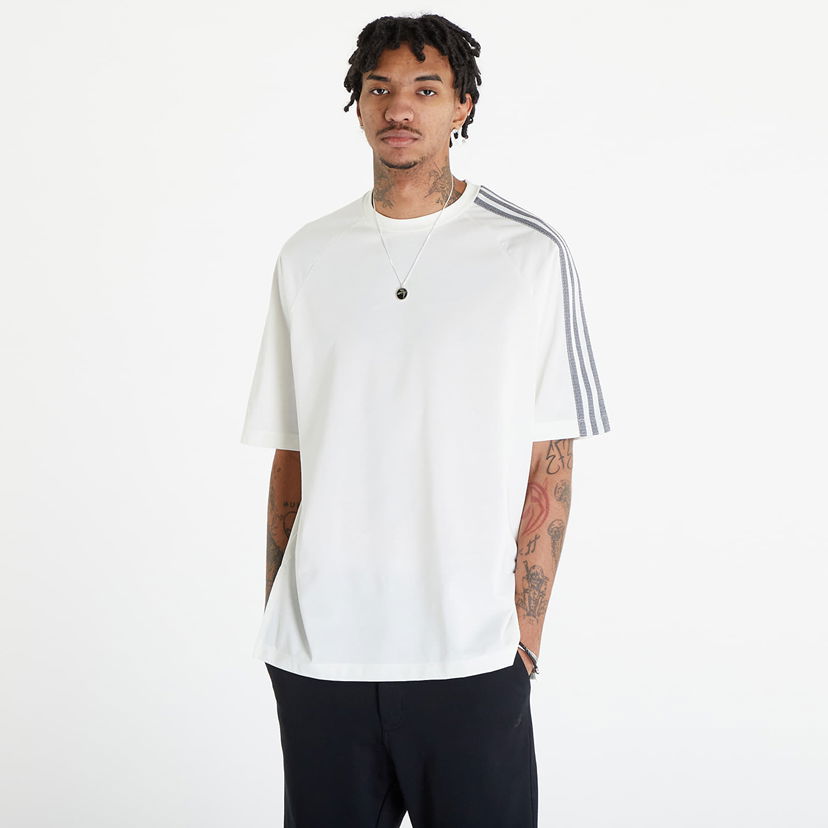 Tričko Y-3 3-Stripes Short Sleeve T-Shirt UNISEX Off White Biela | IV5625