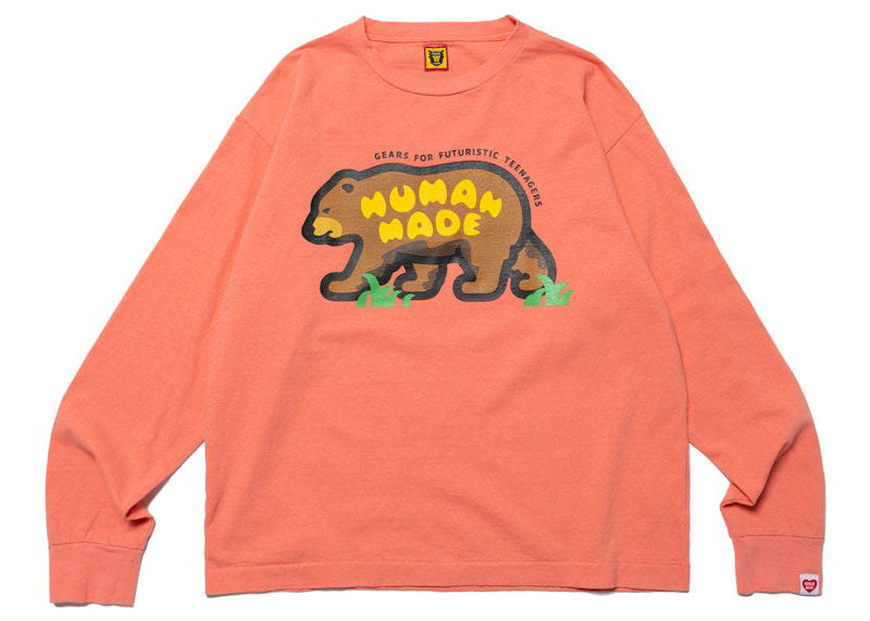 Tričko Human Made Graphic #1 Long Sleeve T-Shirt Oranžová | HM25CS027, 0